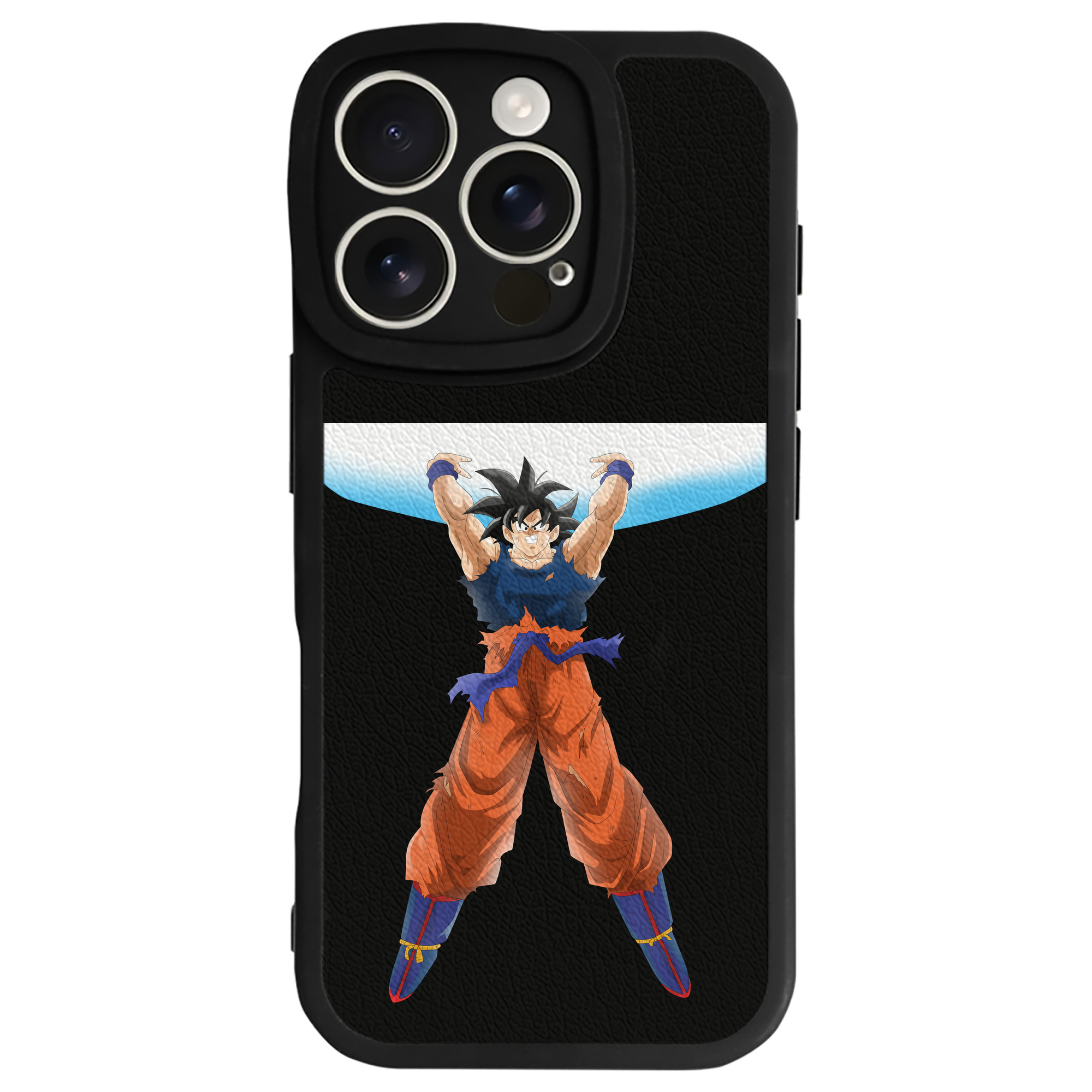 （画像用） ドラゴンボール 孫悟空（そん ごくう）Son Goku カカロット DRAGON BALL Kakarotto 【iPhone 16シリーズ対応】シリコンスマホケース（レザー調） 材質：シリコン